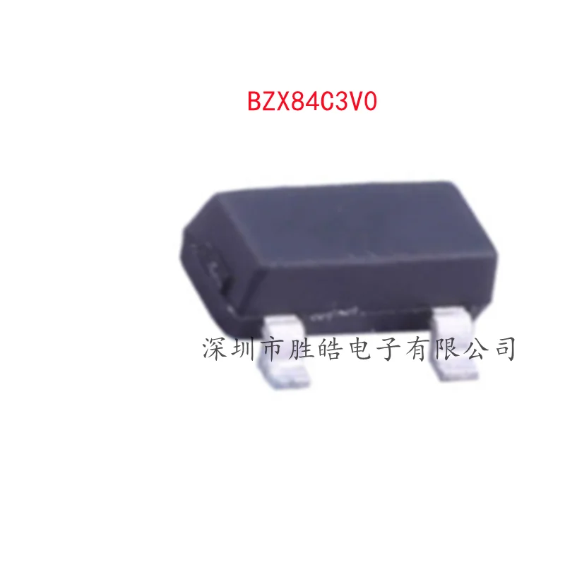 (100 бр.) Нов BZX84C3V0 84C3V0 ситопечат 13 Регулатор на напрежение на диод 3 В SOT-23 Интегрална схема BZX84C3V0 Изображение 0