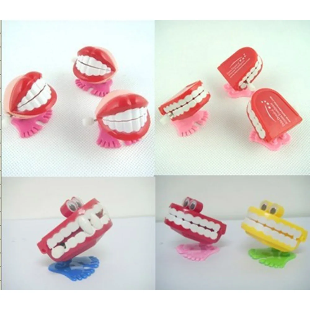 20 бр. играчки на едро, пролетта креативен подарък за зъби, забавна завийте играчка за скокове зъби, играчки за зъболекар, стоматолог скок, зъби Изображение 0