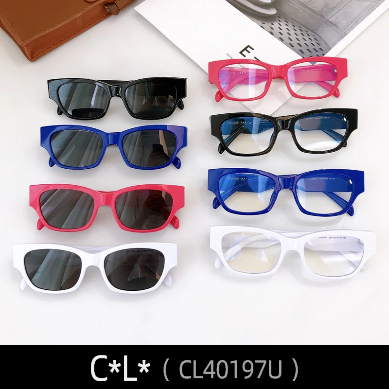 Celinx CL40197U Слънчеви Очила За Жени, Мъже Черни Очила Cat eye MGlasses Шпионски Модни Извънгабаритни Луксозни Дизайнерски Маркови Jennie Изображение 0