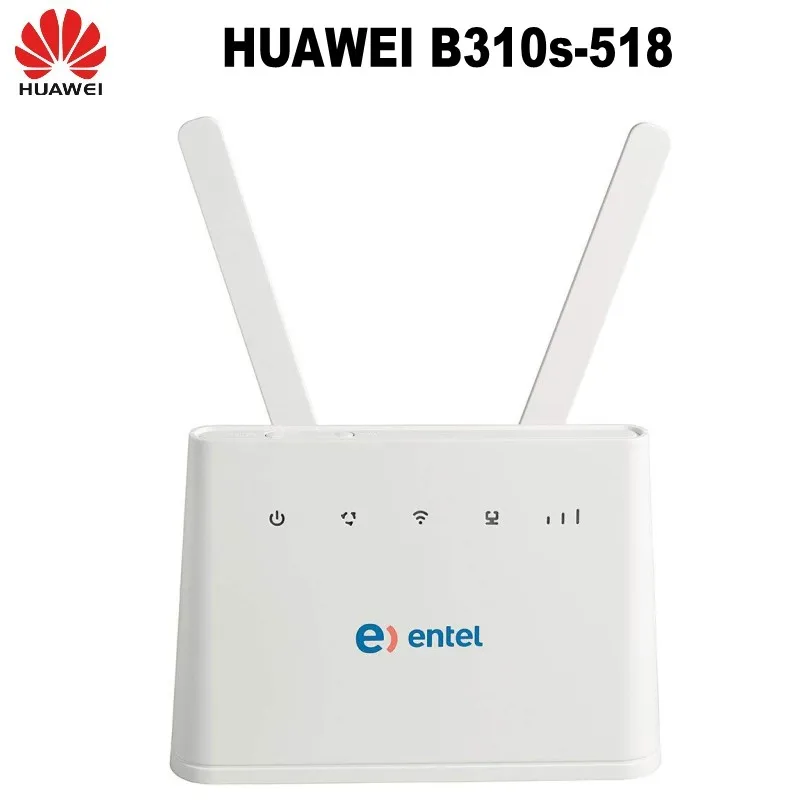 Huawei B310s-518 Отключени мобилен Wi-Fi рутер 4G LTE CPE със скорост 150 Mbps (4G LTE в границите на САЩ, Латинска Америка и Карибския басейн) + Rj-45 До 32 потребители Изображение 0