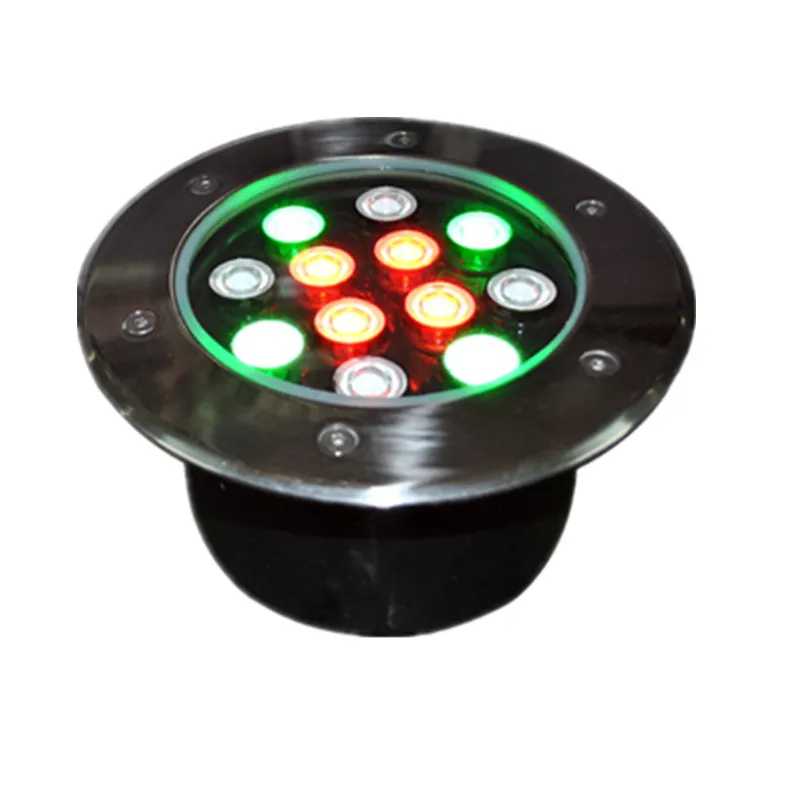 Led лампа за градински пътеки мощност 12 W RGB подсветка IP67 и IR дистанционно управление водоустойчив Изображение 0