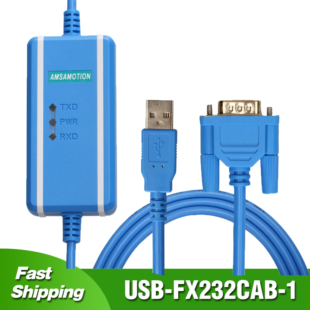 USB-FX232CAB-1 за Mitsubishi F940/F930/F920 Sereis Сензорен екран rData A970 A985GOT Кабел за програмиране Линия за предаване на данни USB-AC30R2-9SS Изображение 0