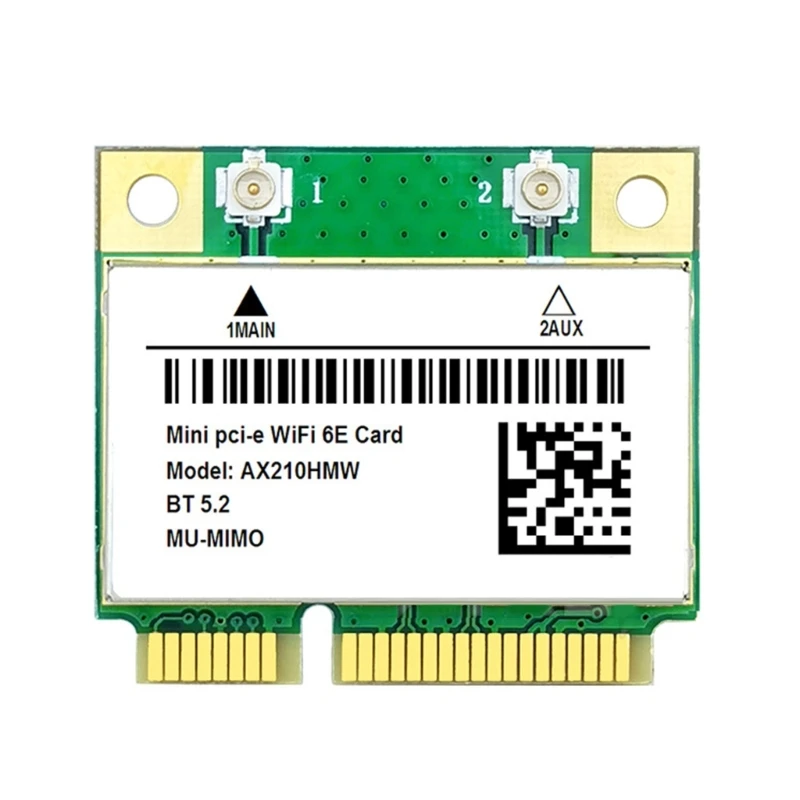 WiFi6E AX210HMW Mini PCI-E Wifi Карта, съвместима с Bluetooth 5.2 Безжичен Адаптер ForIntel AX210 Мрежова карта AX210 Изображение 0