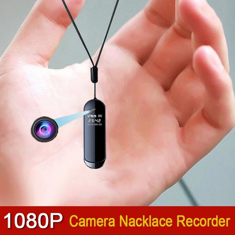 Мини Цифров Фотоапарат 160 Градуса Ъгъл на виждане 1080 P Малък Nacklace Аудио Видео Глас DV запис на глас Микро Камера С Клипс Продава Изображение 0