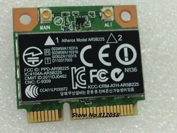 Новост За Atheros AR5B225 WIFI Bluetooth 4.0 И Половина Безжична карта Mini PCI-E За HP CQ43 CQ58 DV7 DV4 на разстояние hp pavilion dv6 G4 G6 СЕП 655795-001 Изображение 0