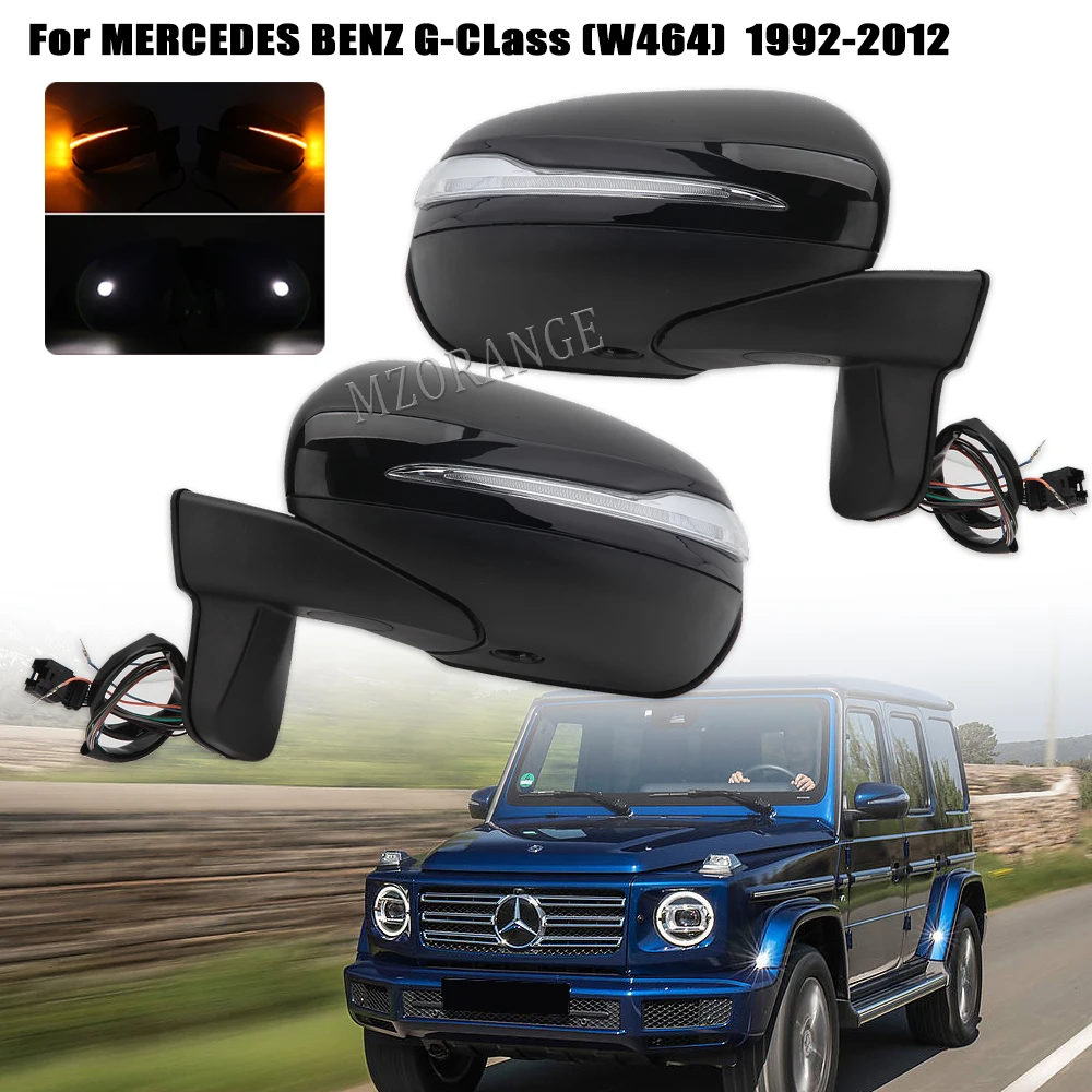 Огледала за обратно виждане странични врати за Mercedes Benz G-class G Class Gclass W464 1992 1993 1994 1995-2005 2006 2007 2008-2012 Изображение 0