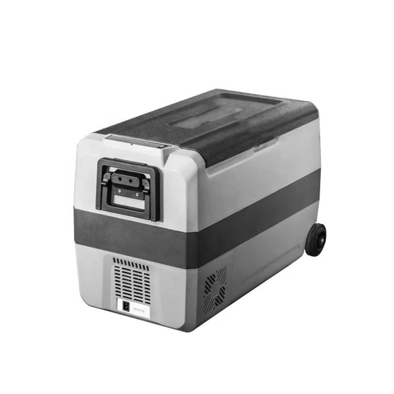 Домакински автомобилен хладилник с фризер Охлаждащ кутия за съхранение на продукти Хладилен компресор Външна преносима количка с фризер Изображение 1