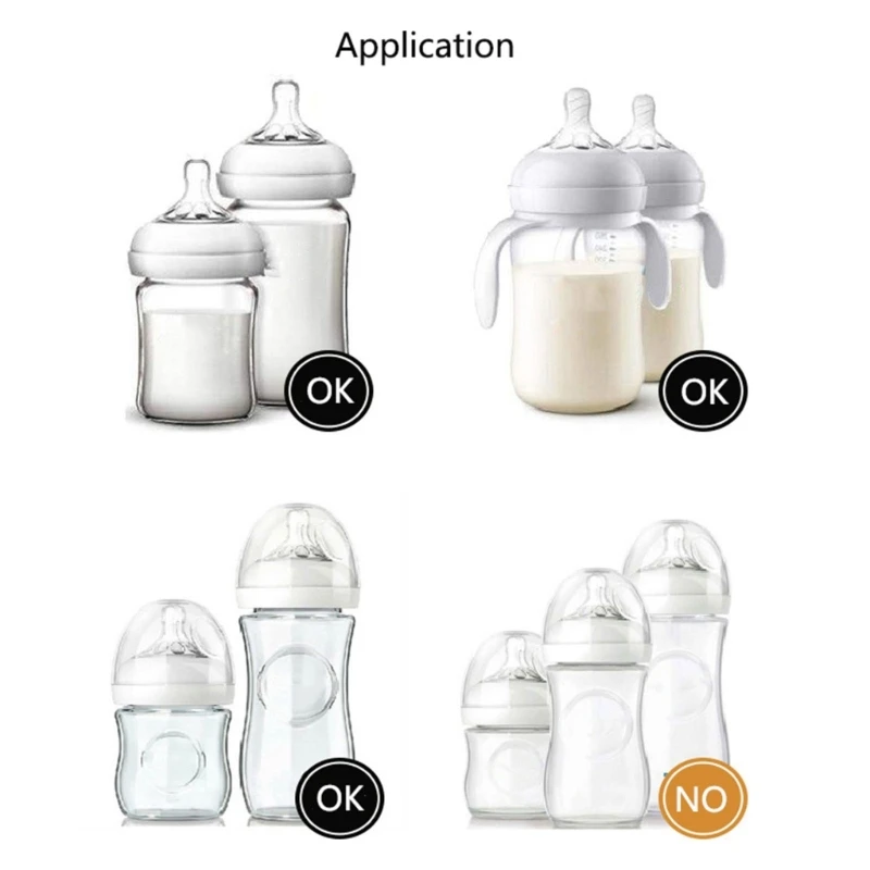 Дръжка за бебешки шишета за хранене, поставки за бутилки за хранене, удобен за хващане, Пластмасова дръжка, подмяна, подходящ за Изображение 1