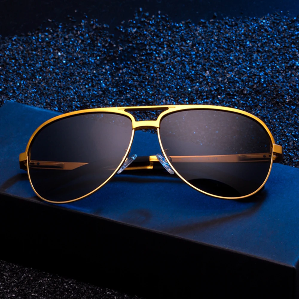 Слънчеви очила за мъже TOMYE 8548 в класическата алюминиево-магниевой ръбове, поляризирани ежедневни слънчеви очила за спорт на открито, пилотни очила Изображение 1
