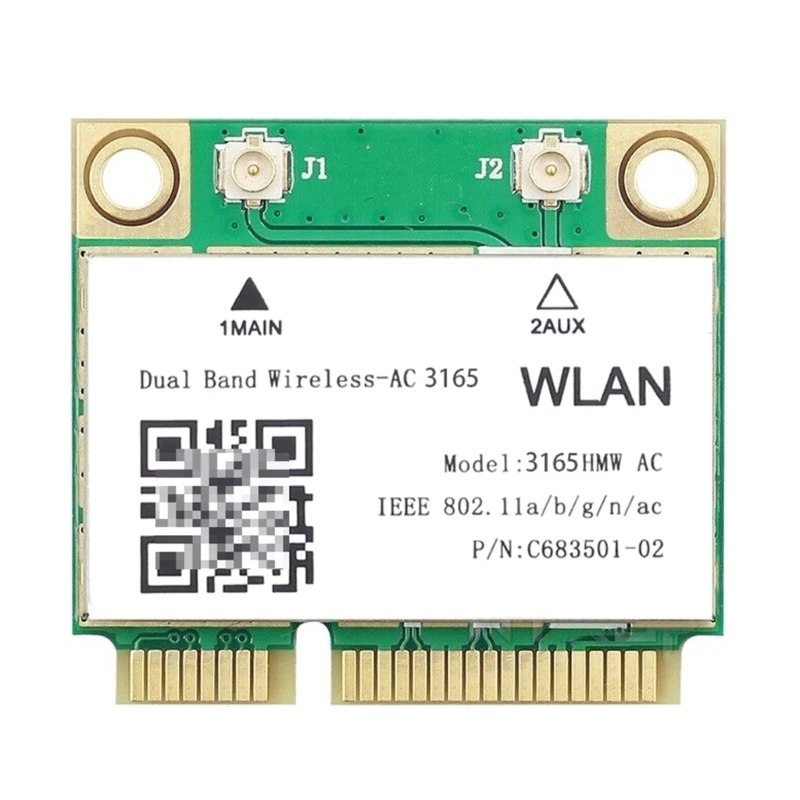 3165HMW AC 600 карта BT4.0 WiFi мини адаптер, PCIE двойна лента безжичен 5G Изображение 2