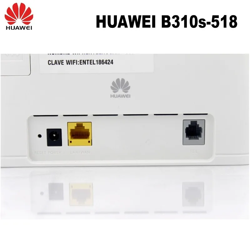 Huawei B310s-518 Отключени мобилен Wi-Fi рутер 4G LTE CPE със скорост 150 Mbps (4G LTE в границите на САЩ, Латинска Америка и Карибския басейн) + Rj-45 До 32 потребители Изображение 2