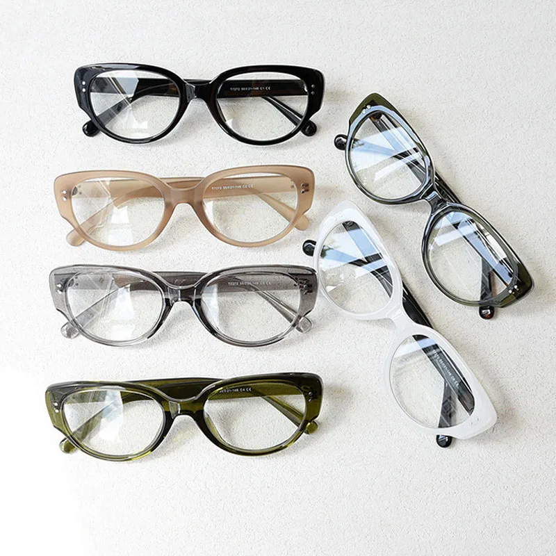 Модни Очила За Късогледство със Защита от Синя Светлина, Очила с Кошачьими Уши, Рамки за КОМПЮТРИ, Оптични Очила за Късогледство, Предписани Очила с Диоптриями от 0 до -4,0 Изображение 2