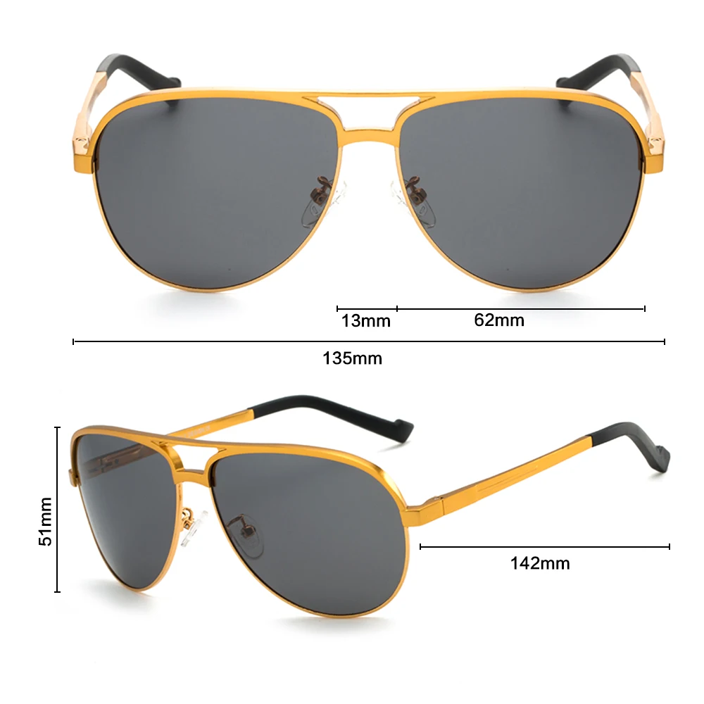 Слънчеви очила за мъже TOMYE 8548 в класическата алюминиево-магниевой ръбове, поляризирани ежедневни слънчеви очила за спорт на открито, пилотни очила Изображение 2