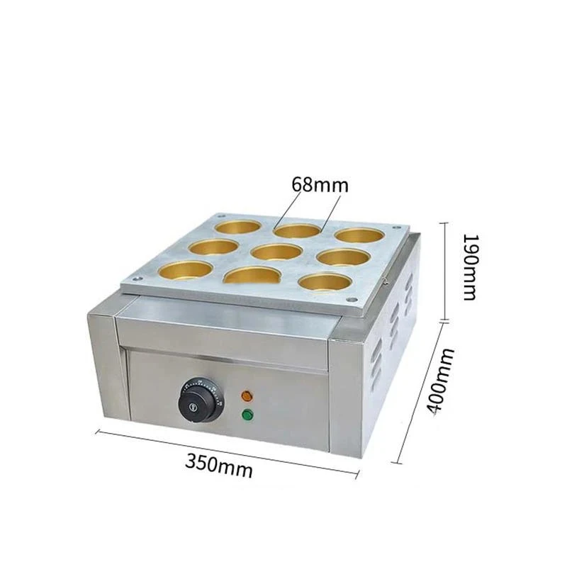 1 БР. електрическа машина за торта от червен боб с 9 дупки, дължината на колесната машина за торта, машина за приготвяне на малки торти Изображение 3