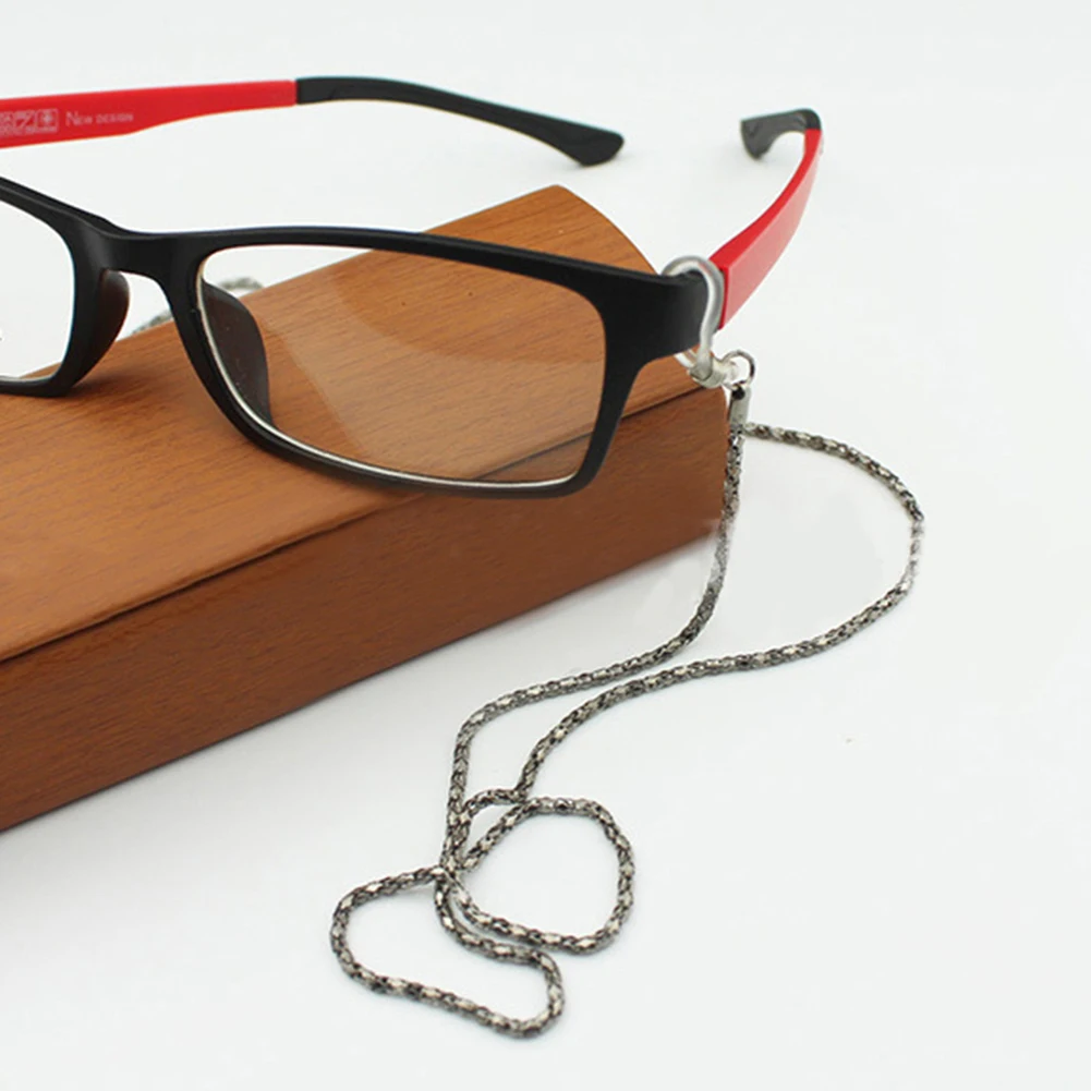 1 бр. метална верижка за очила, куха въже за очила, дантела, нескользящая въже за очила за четене, 4 цвята, модерни очила за украса Изображение 3