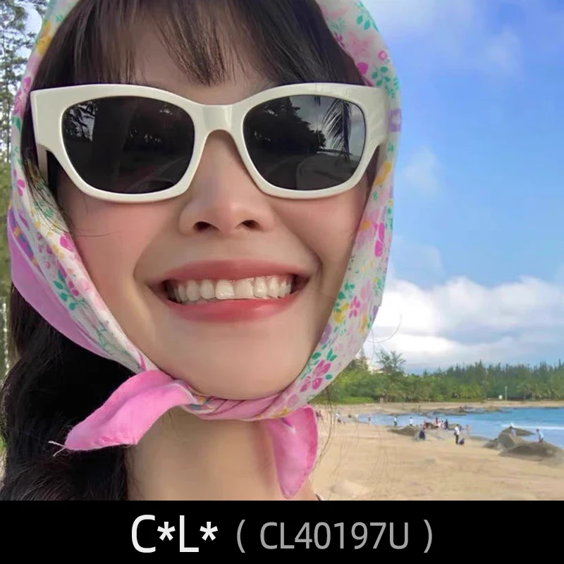 Celinx CL40197U Слънчеви Очила За Жени, Мъже Черни Очила Cat eye MGlasses Шпионски Модни Извънгабаритни Луксозни Дизайнерски Маркови Jennie Изображение 3