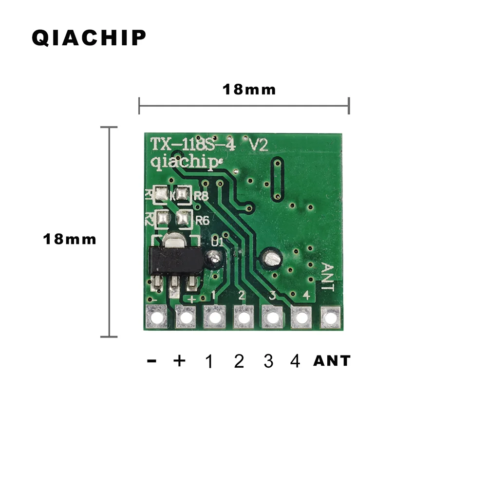 QIACHIP 5шт 433 Mhz Универсален Безжичен Радиочестотни Предавател модул за Обучение Код 1527 Код Безконтактен Модул Arduino Дистанционното Управление на Ключа Изображение 3