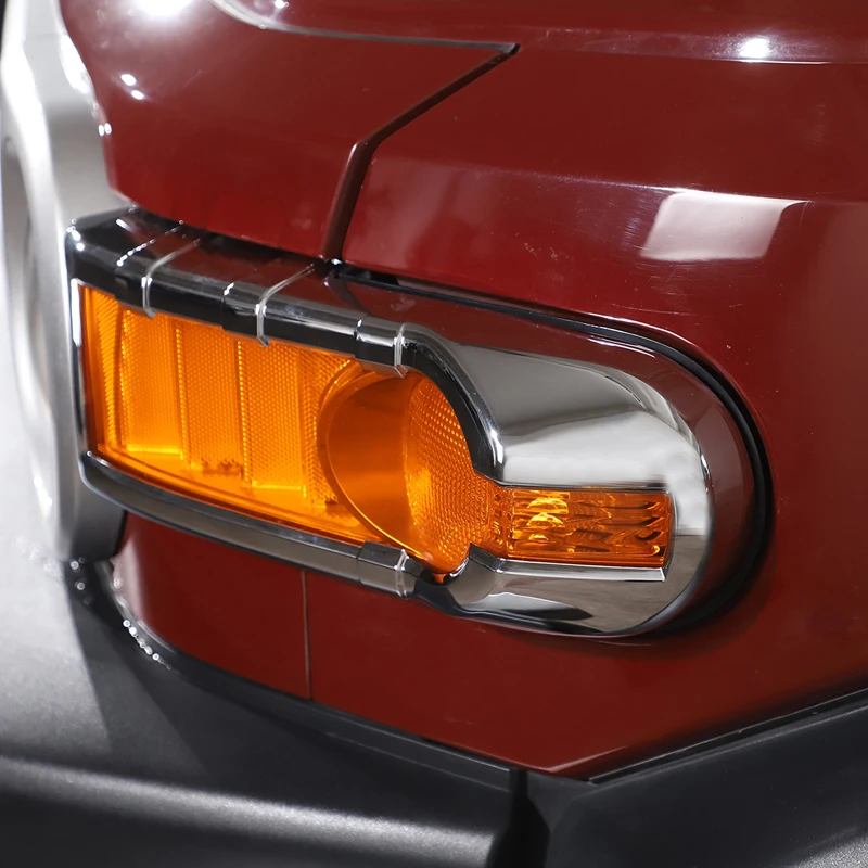 За Toyota FJ Cruiser 2007-2021 Рамка Предна Противотуманного Фенер Кола, Декоративна Капачка Задна Лампа, ABS, Ярка Светлина, Външни Аксесоари Изображение 3