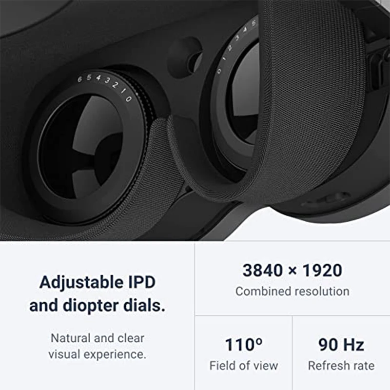 Очила за виртуална реалност HTC Vive XR Elite, Слушалки виртуална реалност и контролери 