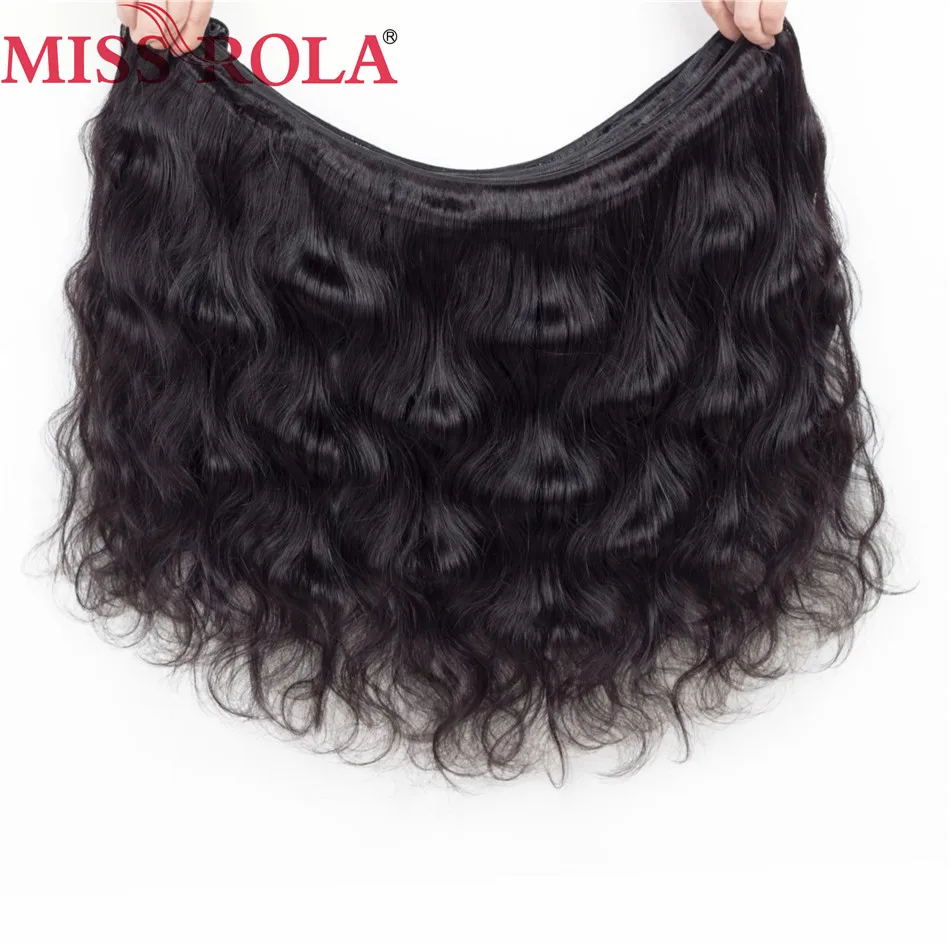 Miss Rola Hair Бразилски косата тъкане на греди от 100% човешка коса обемна вълна 8-26 инча Естествен цвят 1/2/3/4 снопчета коса Remy Изображение 4