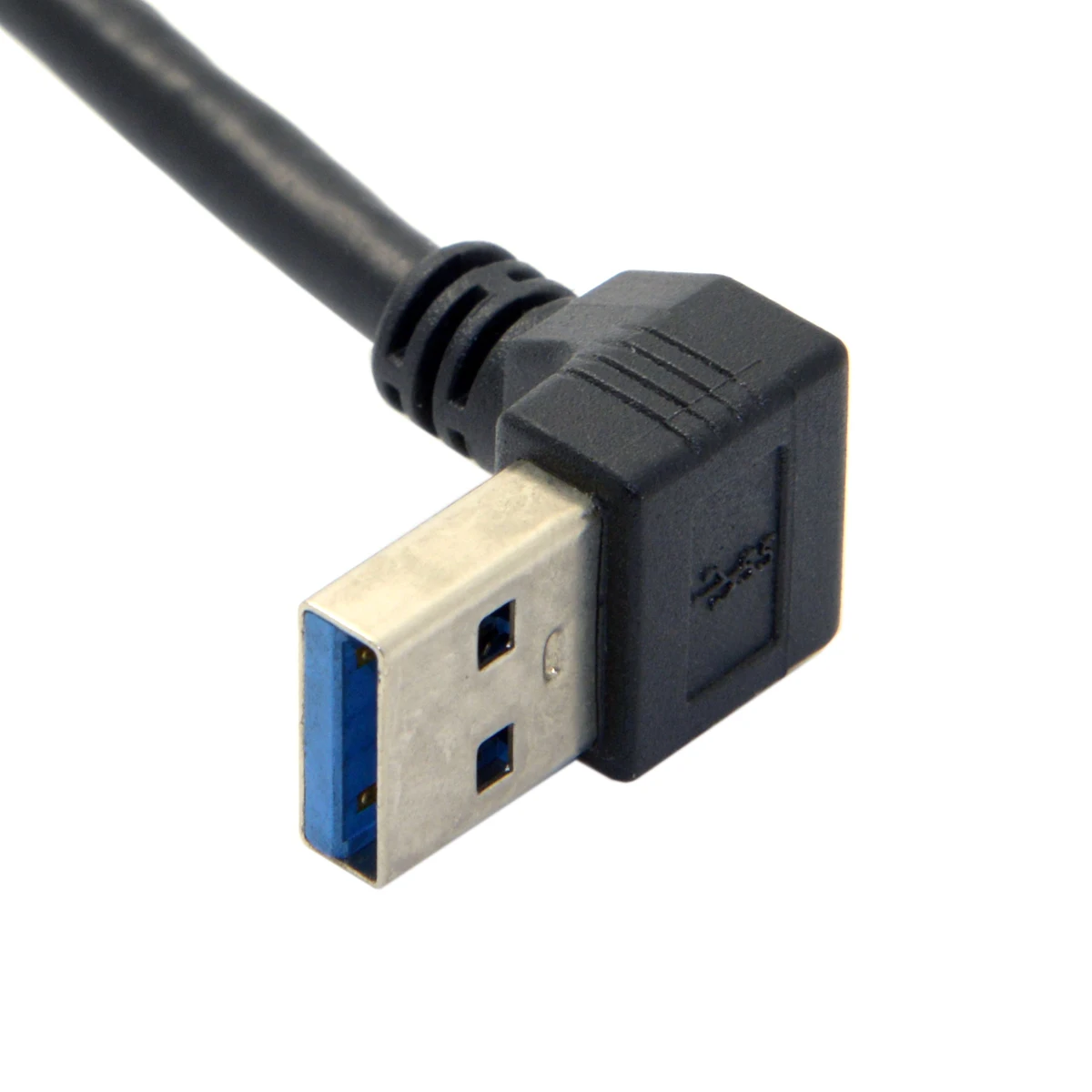 Xiwai 30 см, Заден USB 3.1 Type C USB-C с Наклон Надолу под ъгъл от 90 Градуса Мъжки Кабел за предаване на данни за Лаптоп, Таблет и Телефон Изображение 4