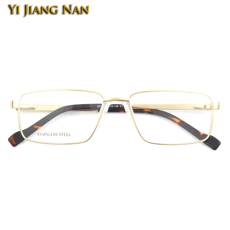 Мъжки Предписани Очила с Метална Пружинным тръба на шарнирна Връзка, Оптични Очила В Пълна Рамки, Рамки За Очила Marco de Gafas ал Hombre Изображение 4