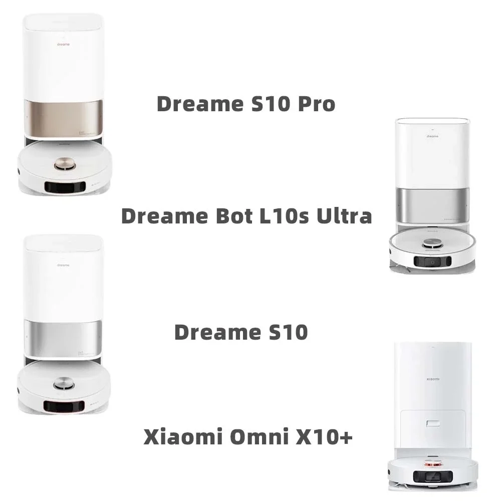 За Dreame L10s Ultra, S10, S10 Pro, Xiaomi Mijia Omni X10 +, Аксесоари За Робота-Прахосмукачка, Основна Странична Четка, Филтър, Въже, Торбички за прах Изображение 5