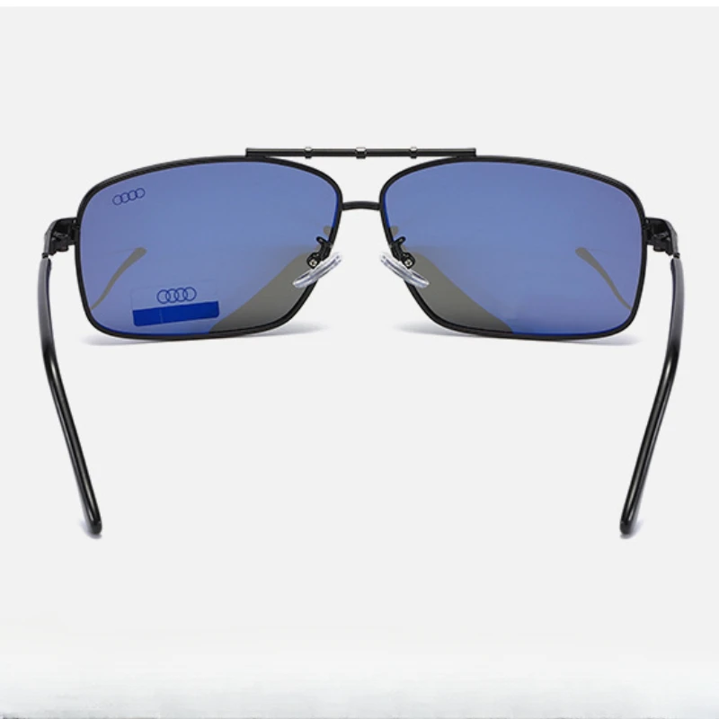 Нова Марка Audi Квадратни Поляризирани Слънчеви Очила Мъжки Огледални Очила За Шофиране на Кола, Защита От Слънцето UV400 Риболовни Нюанси Gafas De Sol Para Изображение 5